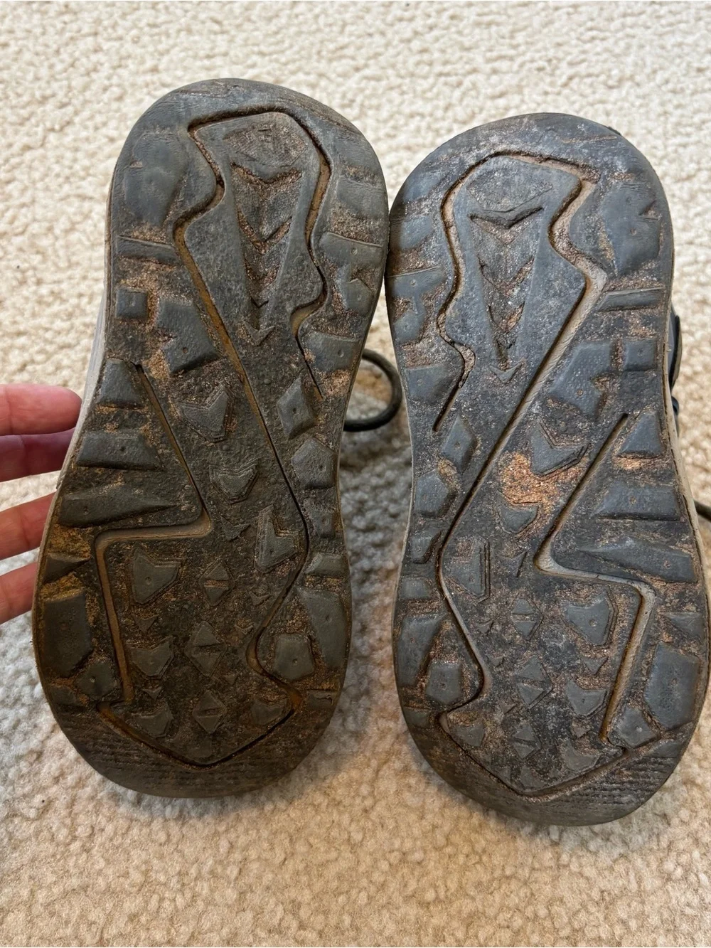 Zara Kids Outdoor Hiking Boots - Gray with Orange Accents Size 1